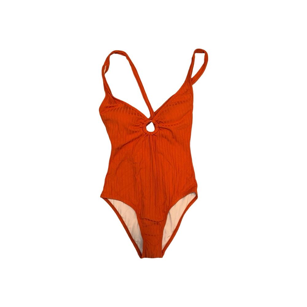 Kona Sol Size M One Piece Swimsuit Summer Glow Poolside Chic